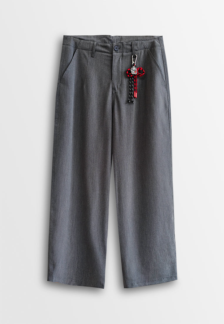 Men Loose Fit Long Pants - Dark Grey - 510305