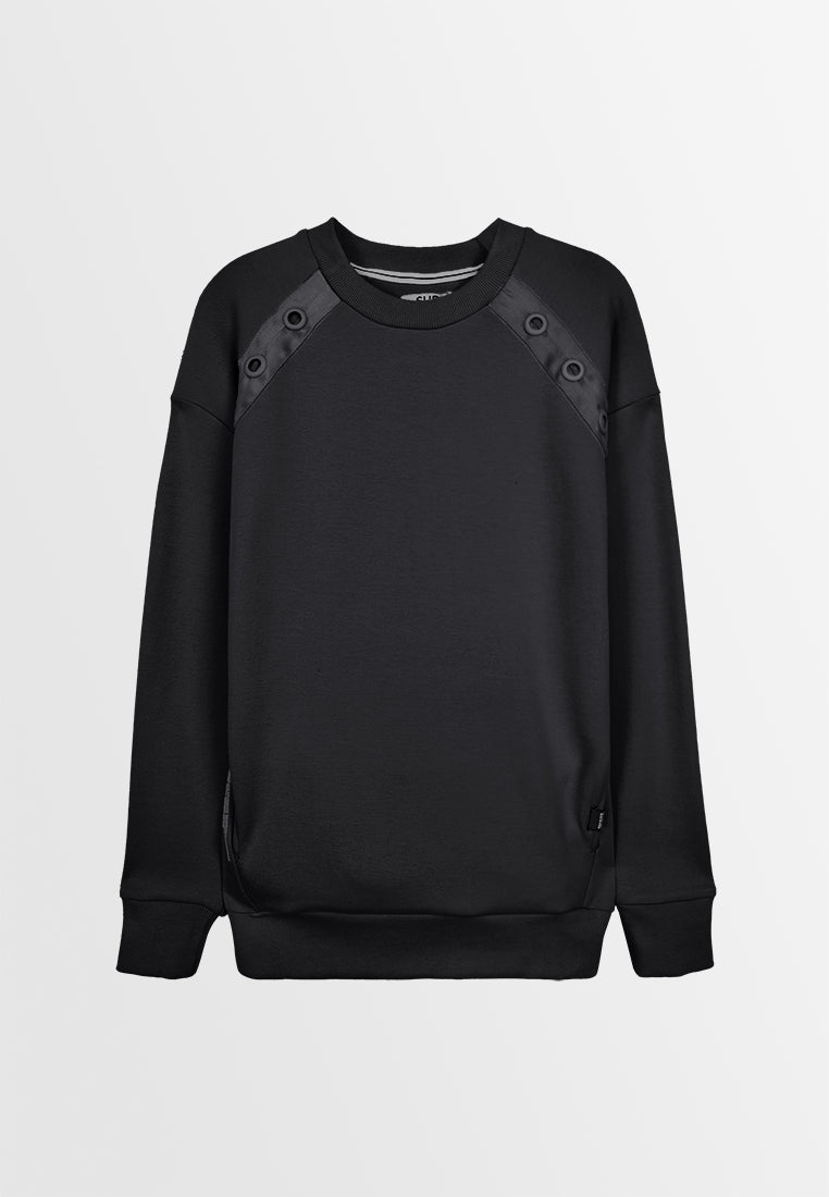 Men Long-Sleeve Sweatshirt - Black - 410077