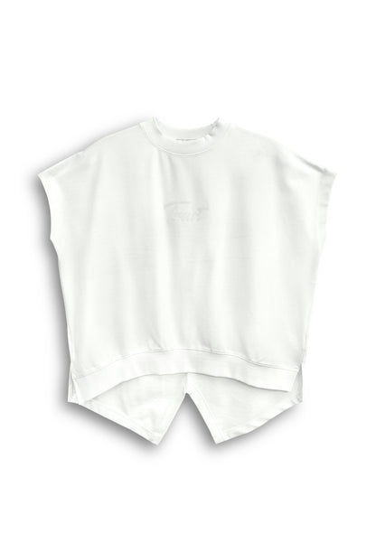 Women Sleeveless Fashion Tee - White - 610260
