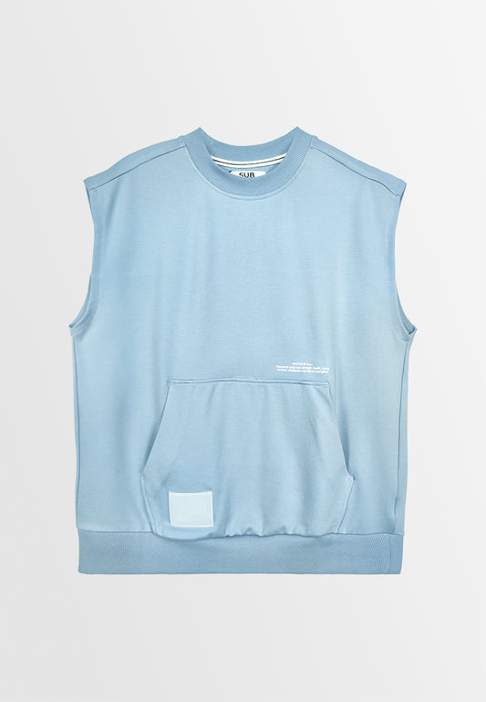 Men Sleeveless Sweatshirt - Blue - 410076