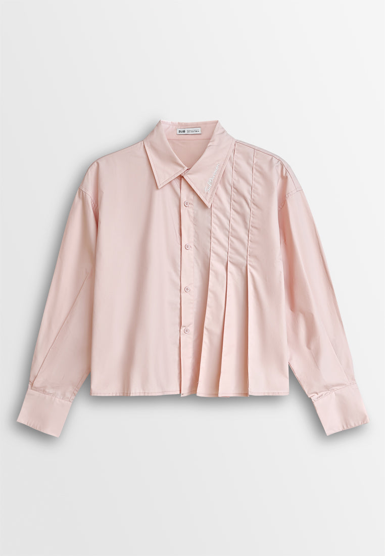 [VALUE BUY] Women Long-Sleeve Shirt - Light Pink - 510038