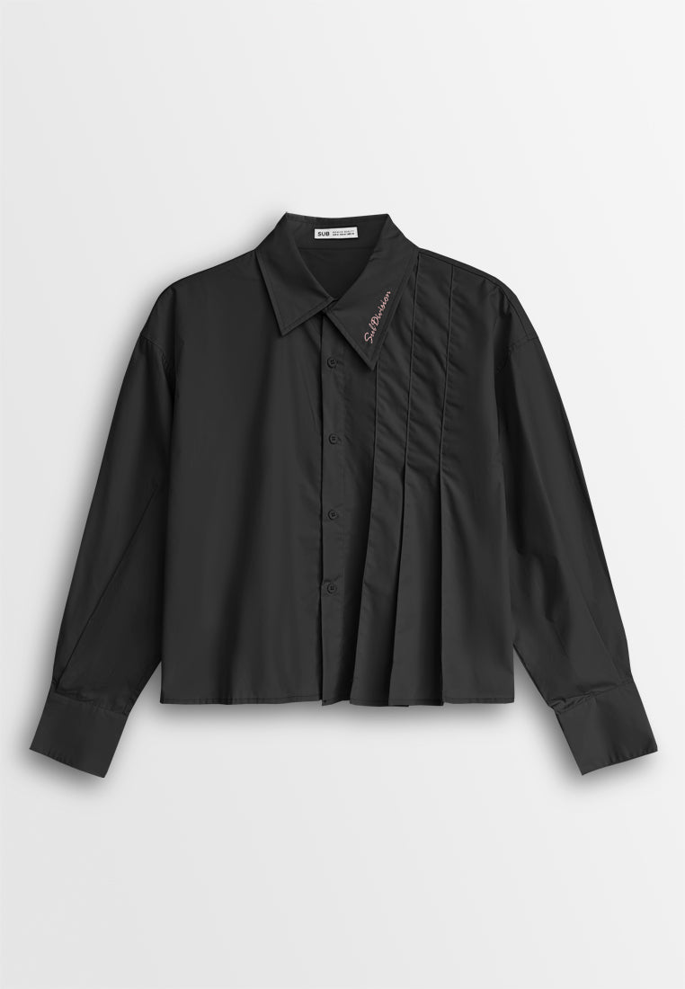 [VALUE BUY] Women Long-Sleeve Shirt - Black - 510039