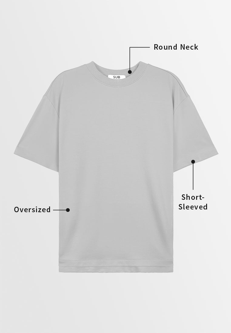 Men Short-Sleeve Fashion Tee - Grey - 410041