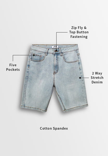 Men Short Jeans - Light Blue - 510269