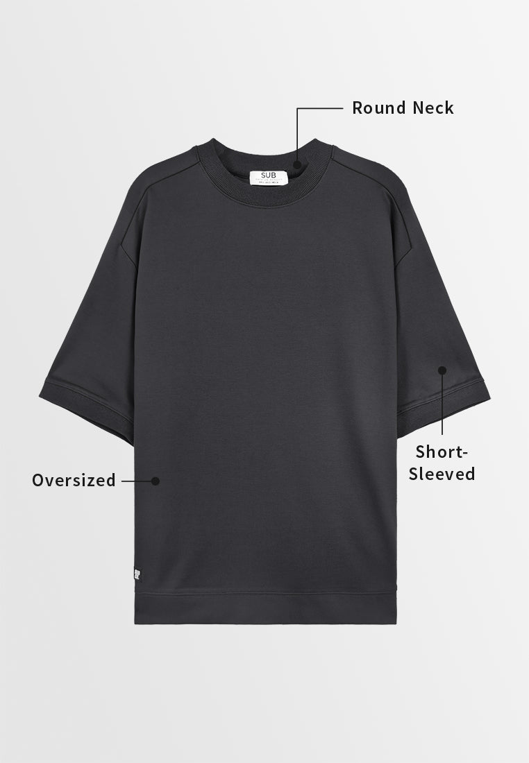 Men Short-Sleeve Fashion Tee - Black - 410044