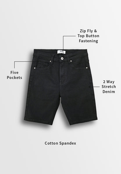 Men Short Jeans - Black - 310211/510088