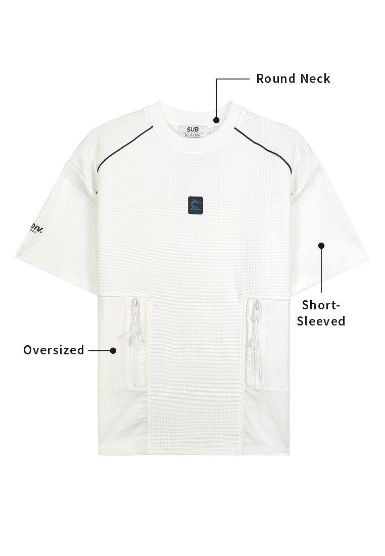 Men Short-Sleeve Fashion Tee - White - 410022