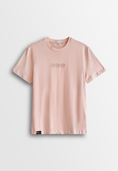 Men Short-Sleeve Graphic Tee - Pink - 510350