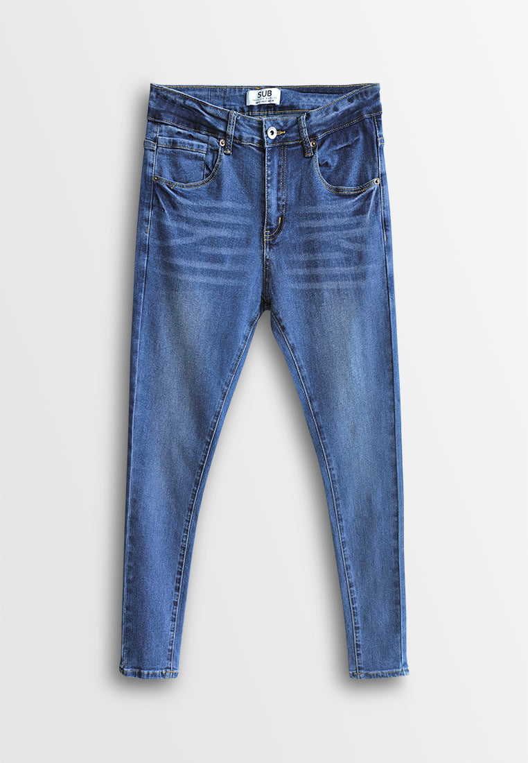 Men Skinny Fit Long Jeans - Blue - 610337