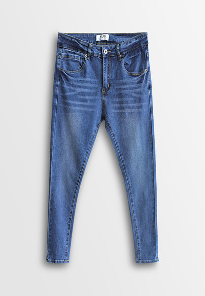 Men Skinny Fit Long Jeans - Blue - 610337