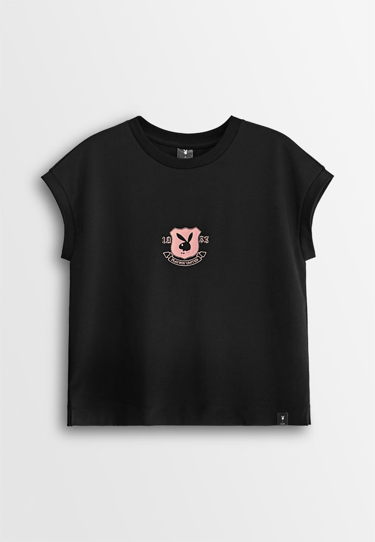 Playboy x SUB Women Sleeveless Fashion Tee - Black - 610359
