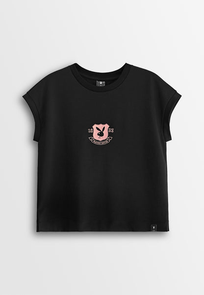 Playboy x SUB Women Sleeveless Fashion Tee - Black - 610359