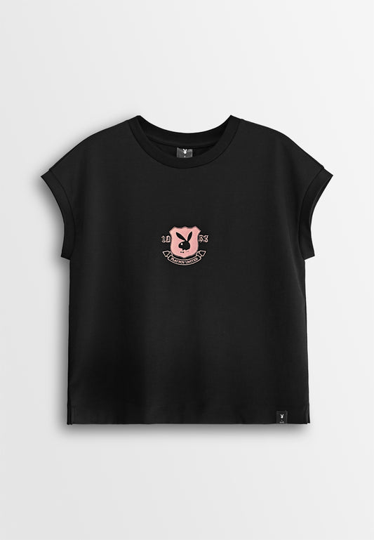 Playboy x SUB Women Sleeveless Fashion Tee - Black - 610359