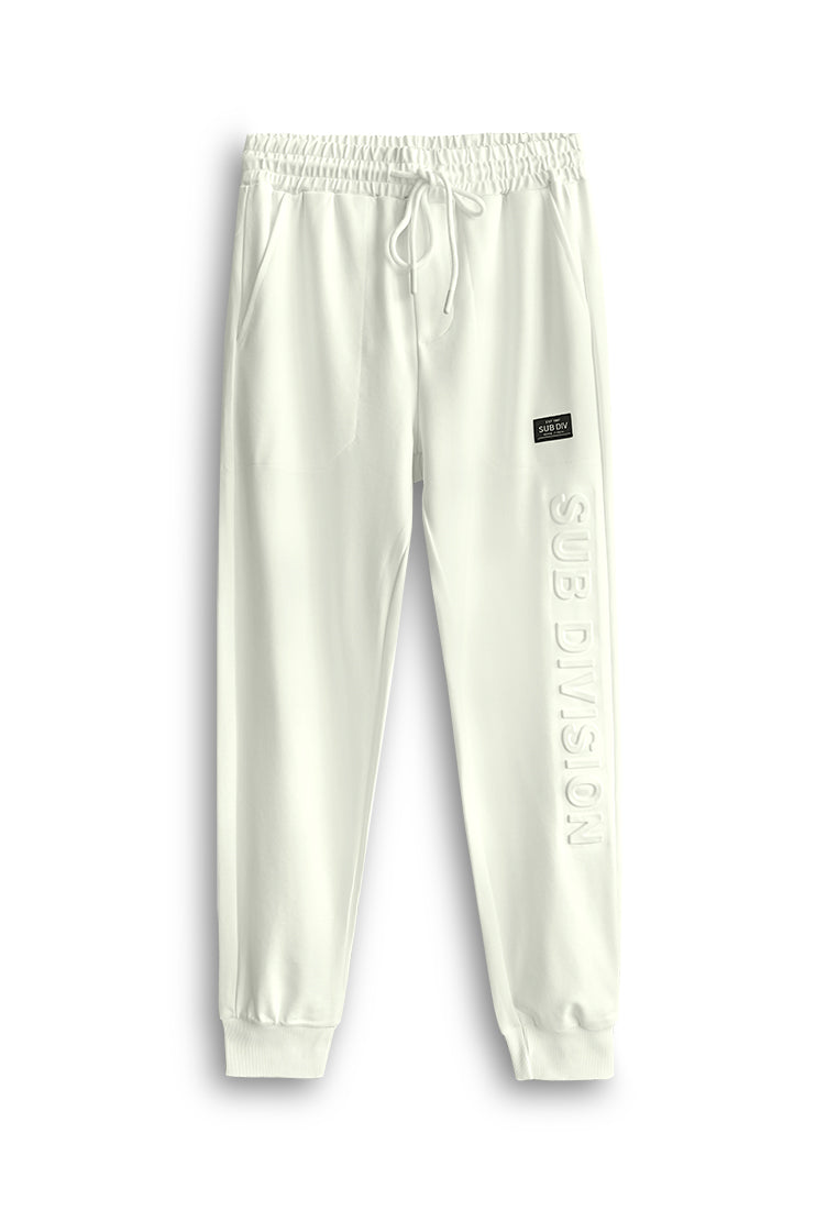 Men Long Jogger - White - 510079