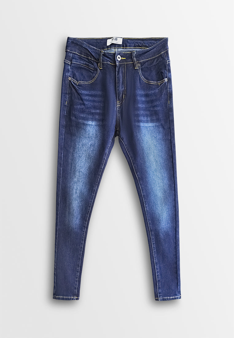 Men Skinny Fit Long Jeans - Dark Blue - 610335