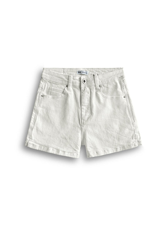 Women Short Jeans - White - 510133