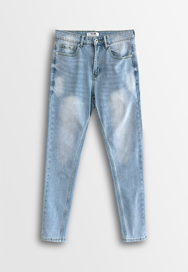 Men Slim Fit Long Jeans - Light Blue - 610245