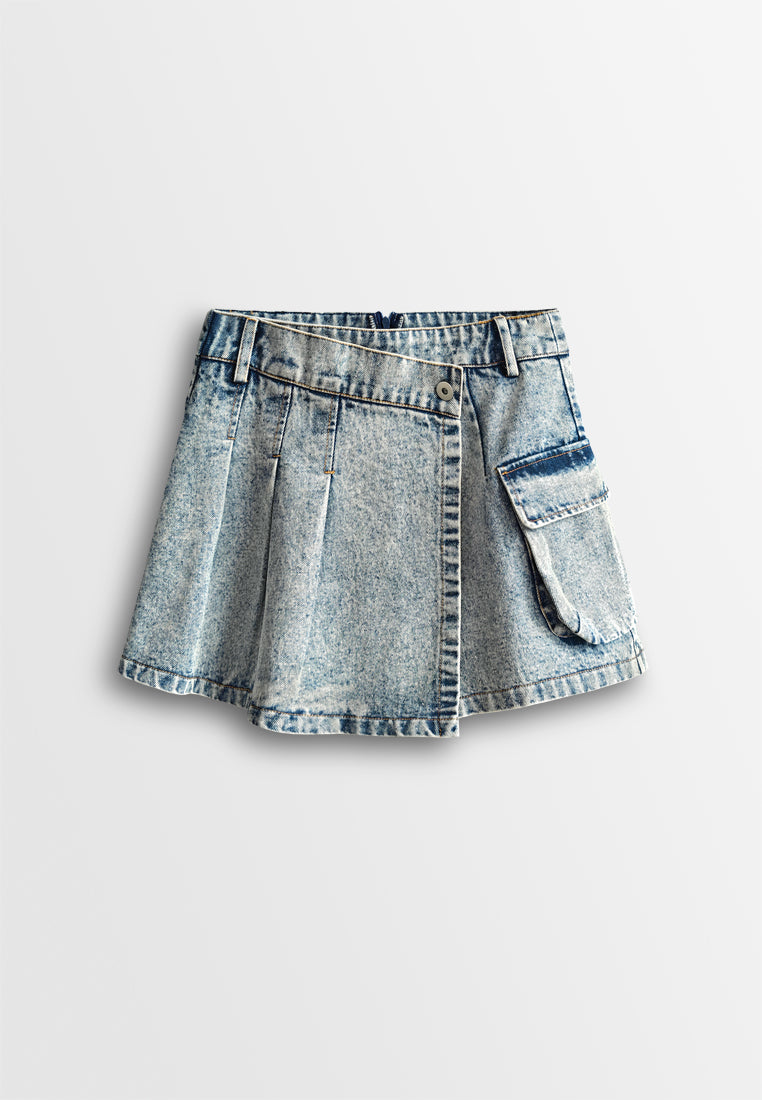Women Skort Jeans - Blue - 610439
