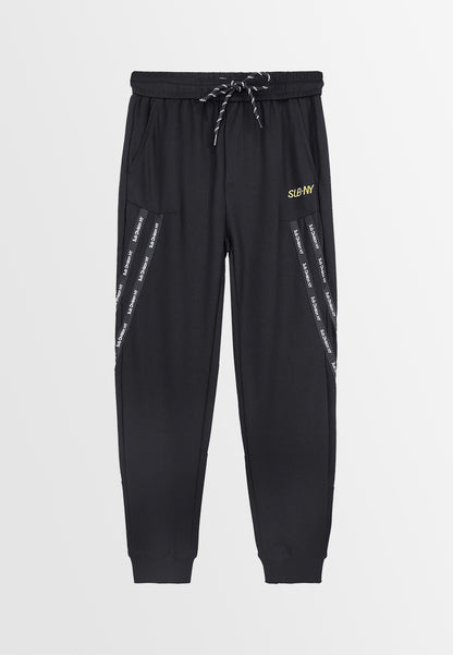 Men Long Jogger - Black - 310016