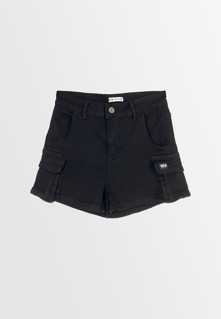 Women Short Jeans - Black - 310239