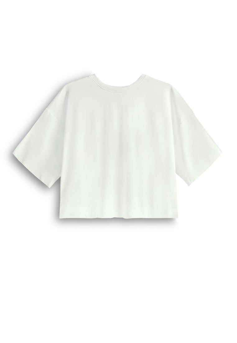 Women Oversized Fashion Tee - White - 610393