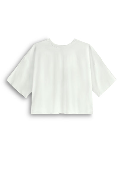 Women Oversized Fashion Tee - White - 610393