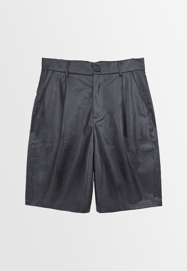 Men Leather Pants - Black - M3M889