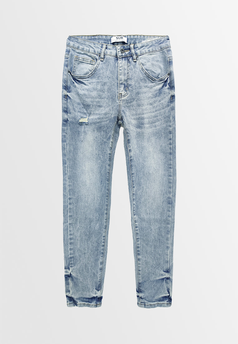 Men Skinny Fit Long Jeans - Light Blue - 310070