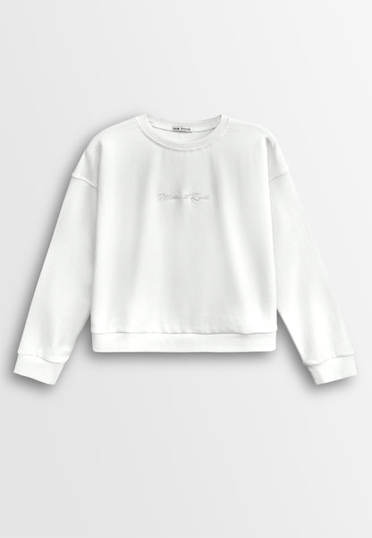 Women Long-Sleeve Sweatshirt - White - 610257