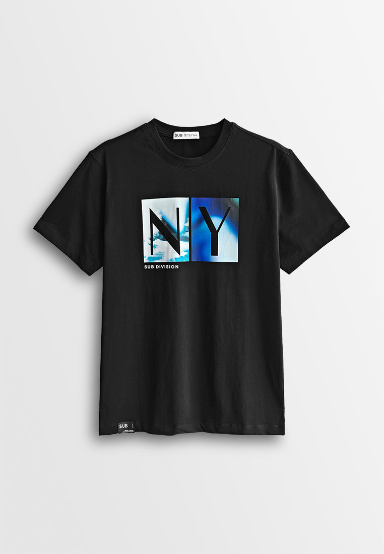 Men Short-Sleeve Graphic Tee - Black - 510160