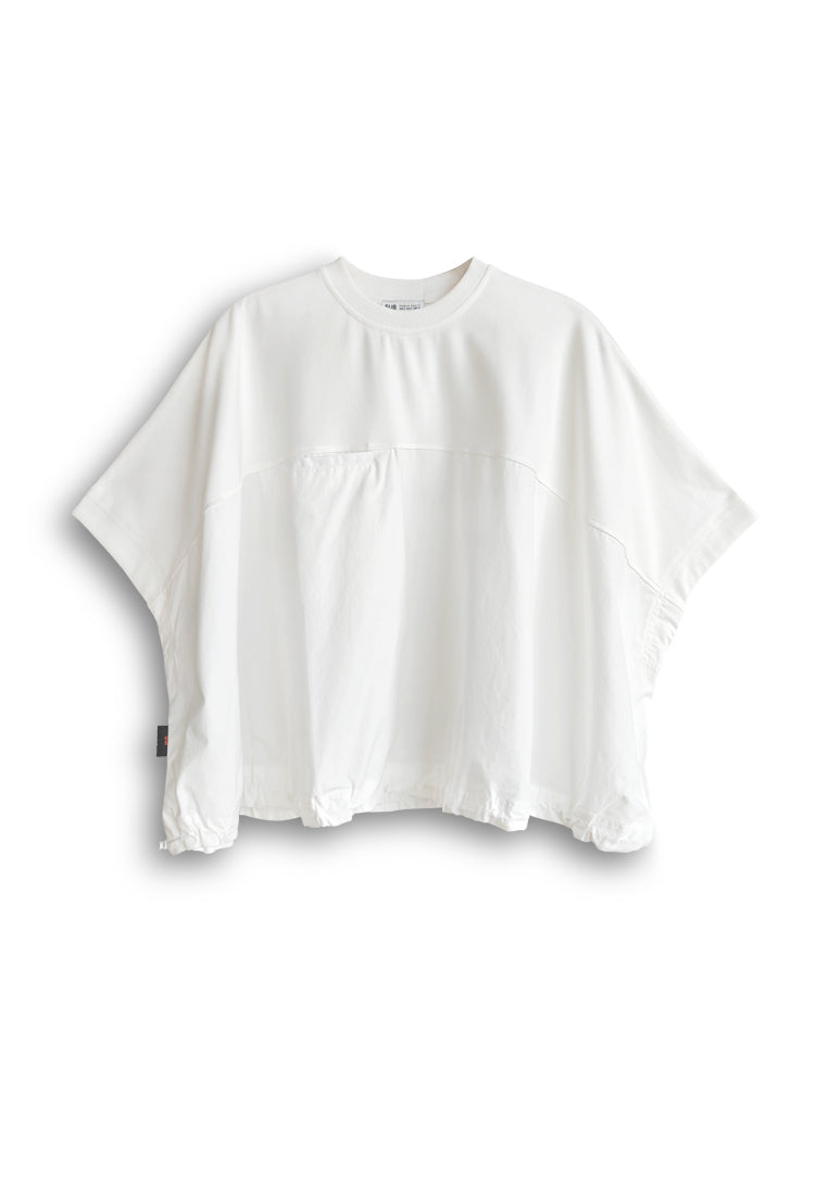 Women Sleeveless Oversized Fashion Tee - White - 510152