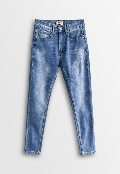 Men Slim Fit Long Jeans - Blue - 610241