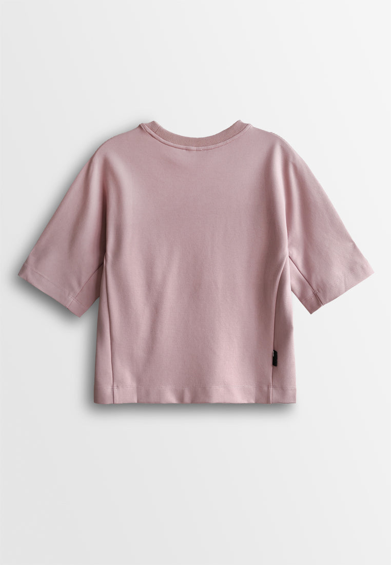 Women Short-Sleeve Fashion Tee - Pink - 510246
