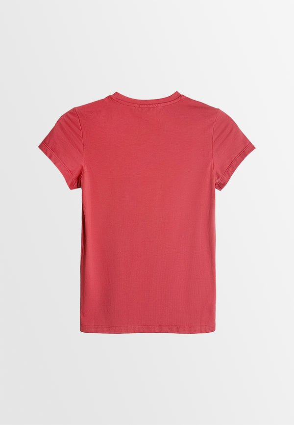 Women Short-Sleeve Graphic Tee - Red - M3W685