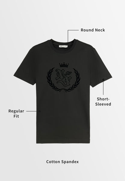 Men Short-Sleeve Graphic Tee - Black - 310091