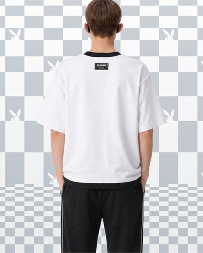 Playboy x SUB Men Oversized Fashion Tee - White - 610288