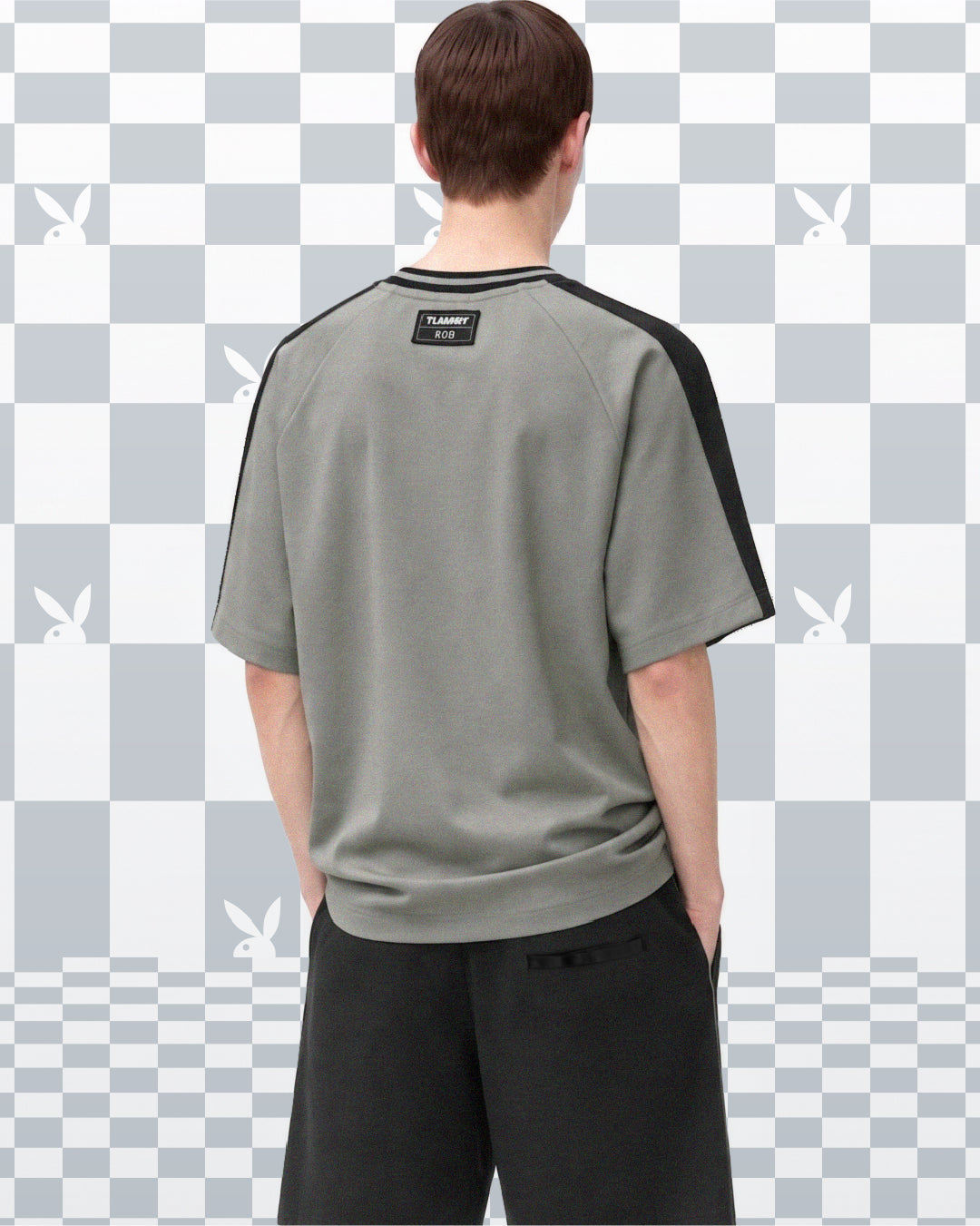 Playboy x SUB Men Oversized Fashion Tee - Grey - 610287