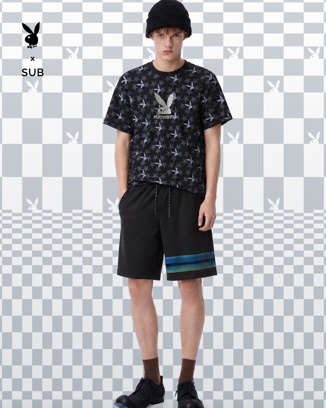 Playboy x SUB Men Short-Sleeve Graphic Tee - Black - 610291