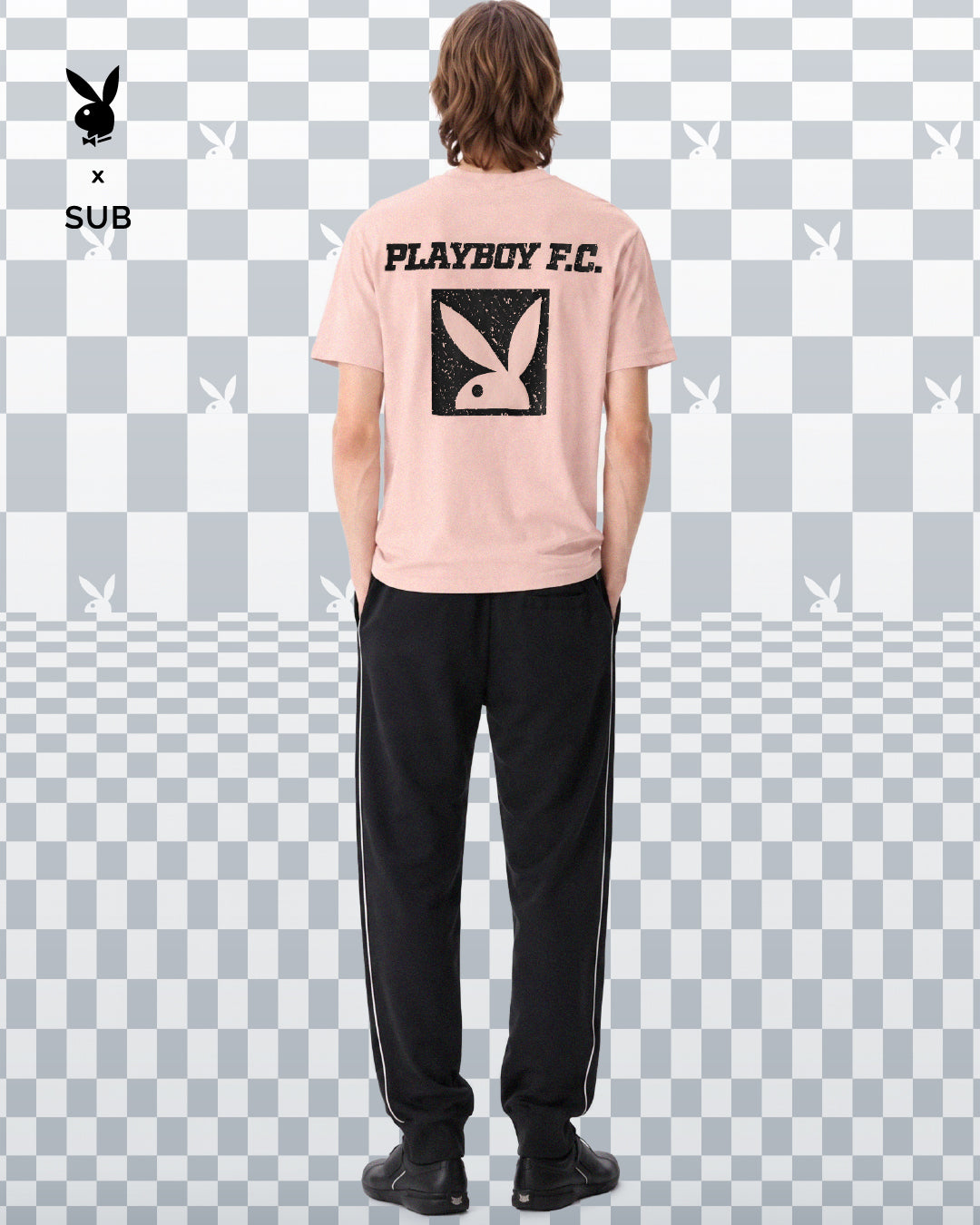 Playboy x SUB Men Short-Sleeve Graphic Tee - Pink - 610293