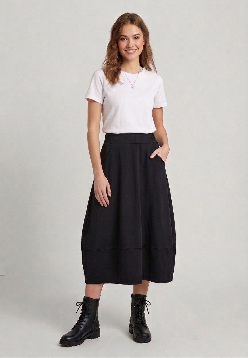 Women Long Skirt - Black - 610347