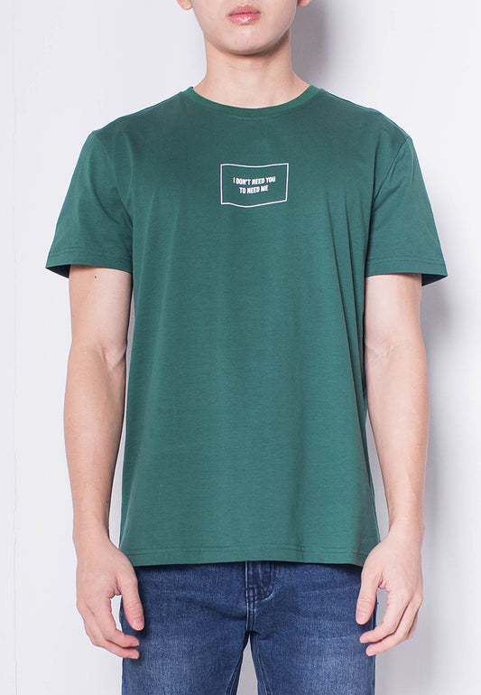 Men Short-Sleeve Graphic Tee - Green - H0M928