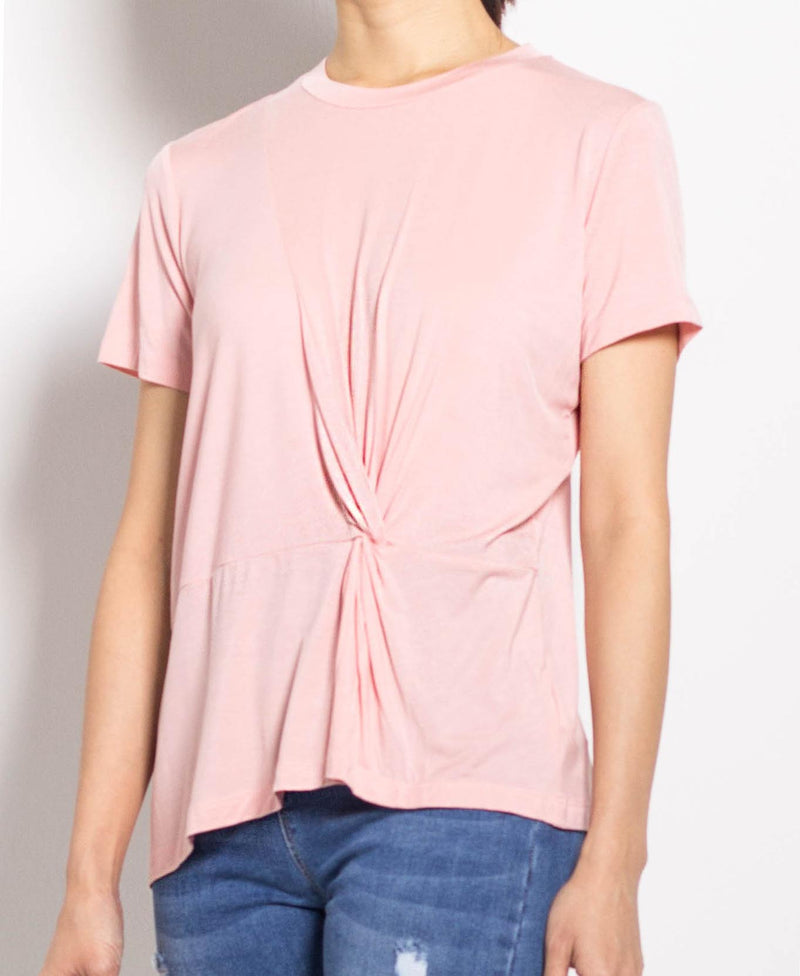 Women Short-Sleeve Basic Tee - Pink - F0W813
