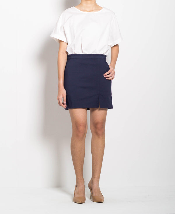 Women Short Skirt - Navy - F0W466
