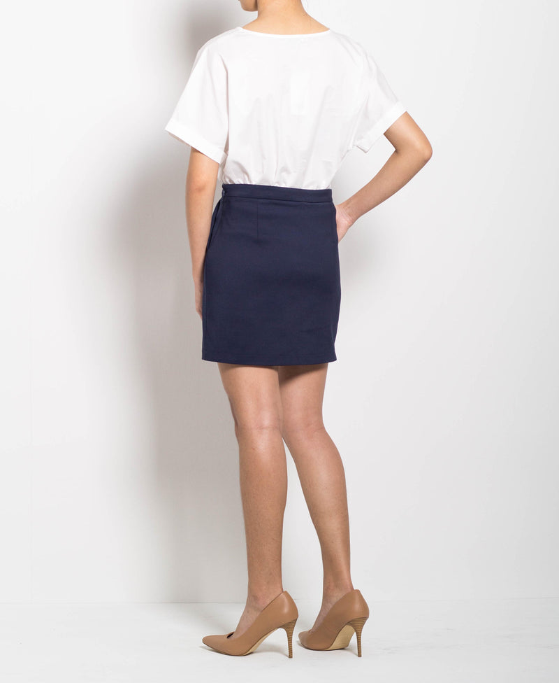 Women Short Skirt - Navy - F0W466