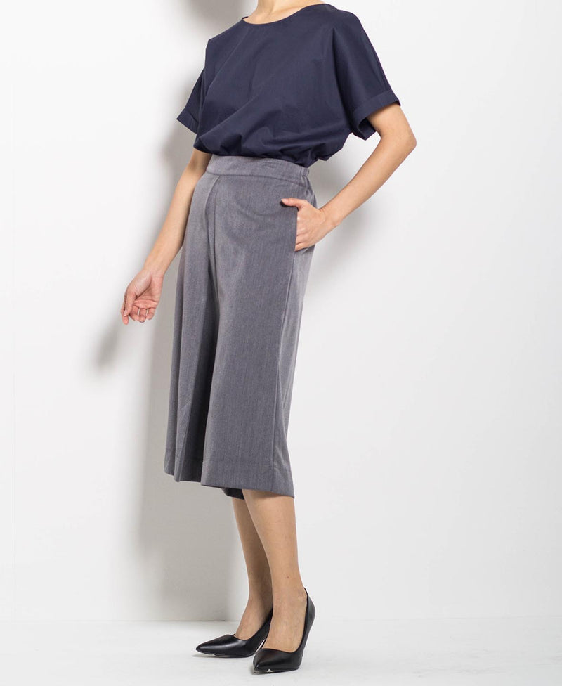 Women Culottes Pants - Grey - F0W513