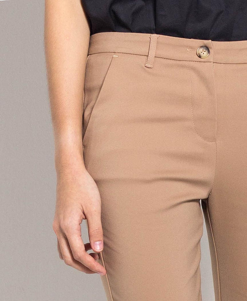 Women Long Pants - Khaki - F0W473