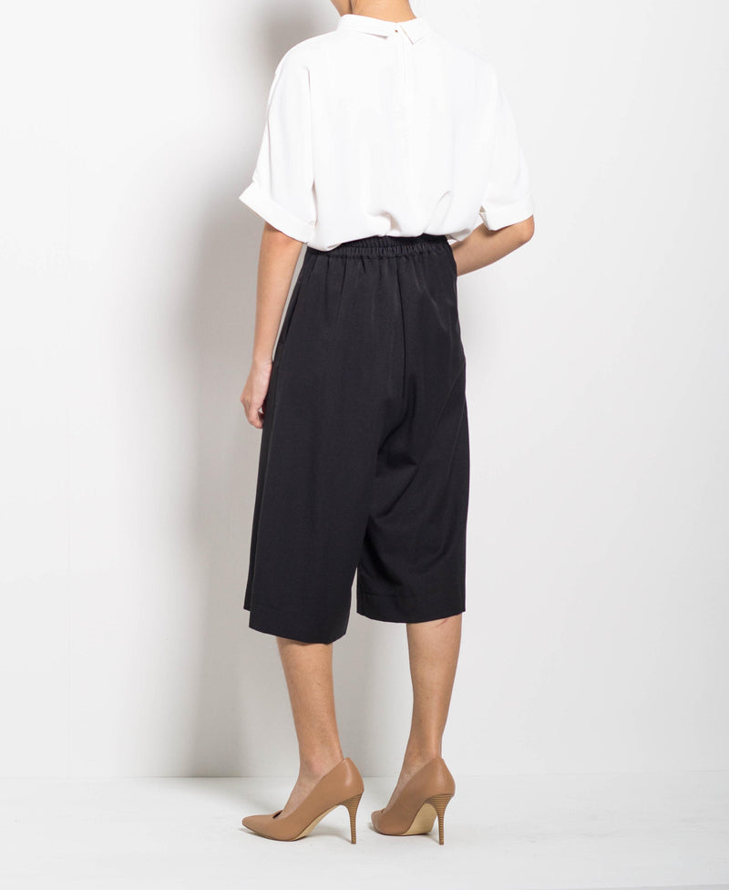 Women Culottes Pants - Black - F0W511