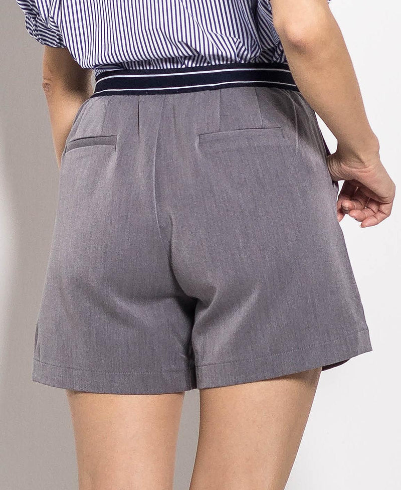 Women Short Pants - Dark Grey - H0W741