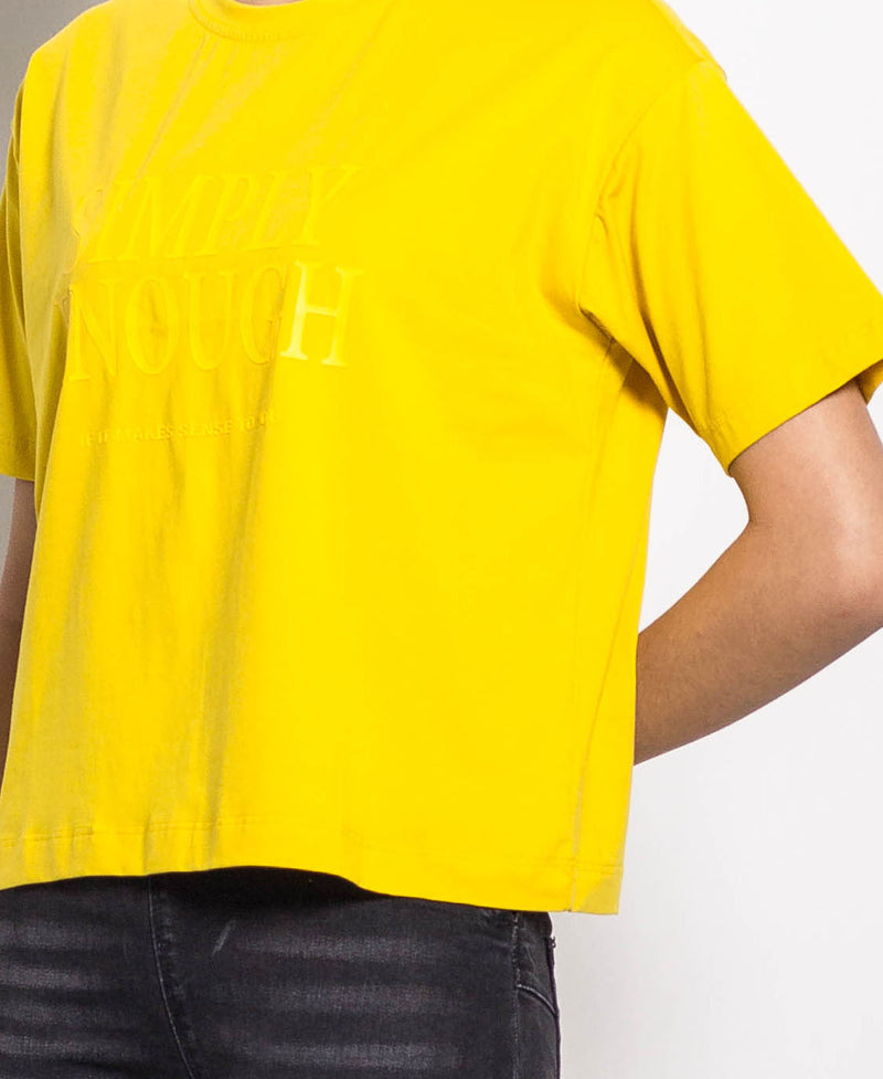 Women Short-Sleeve Tee - Yellow - H0W780