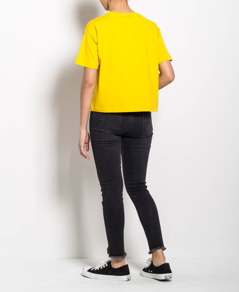Women Short-Sleeve Tee - Yellow - H0W780